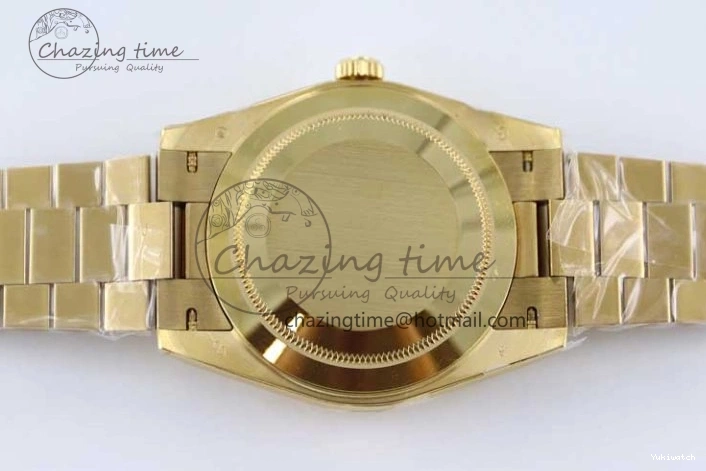 Dial YG Steel 40mm 1:1 Best TWF A2836 Crystal Date 904L YG Edition on Bracelet Day YG 0430